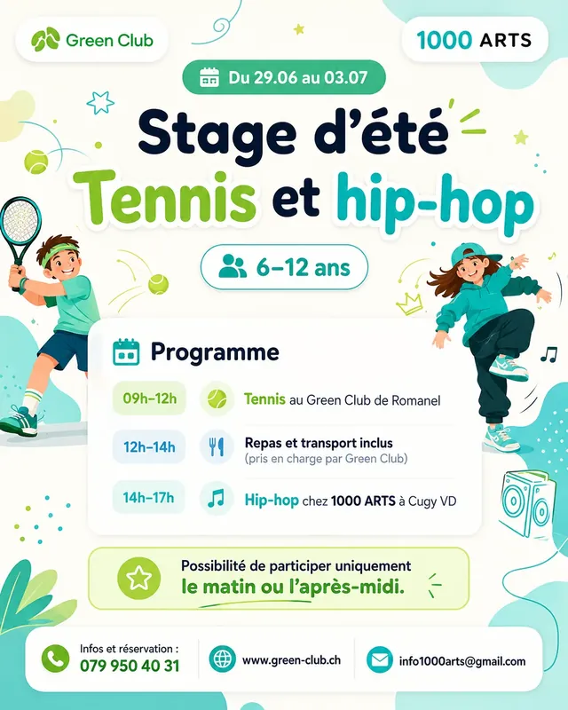Flyer — Stage d'été 2026